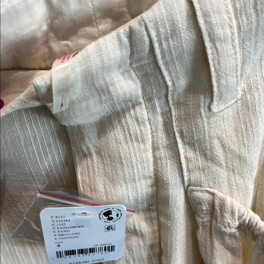 Free People Cream Wide-Leg Pants - Picture 11 of 13
